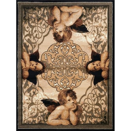 United Weavers United Weavers 910 06850 58 5 ft. 3 in. x 7 ft. 2 in. Legends Cherubs Area Rug; Multicolor 910 06850 58